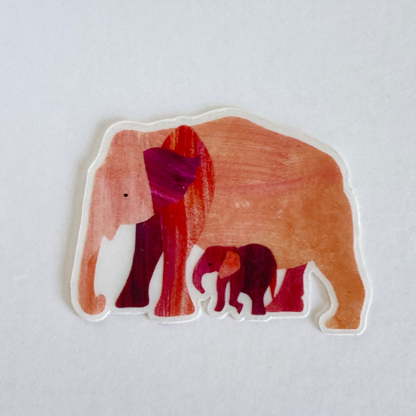 animal stickers 動物の親子のステッカー